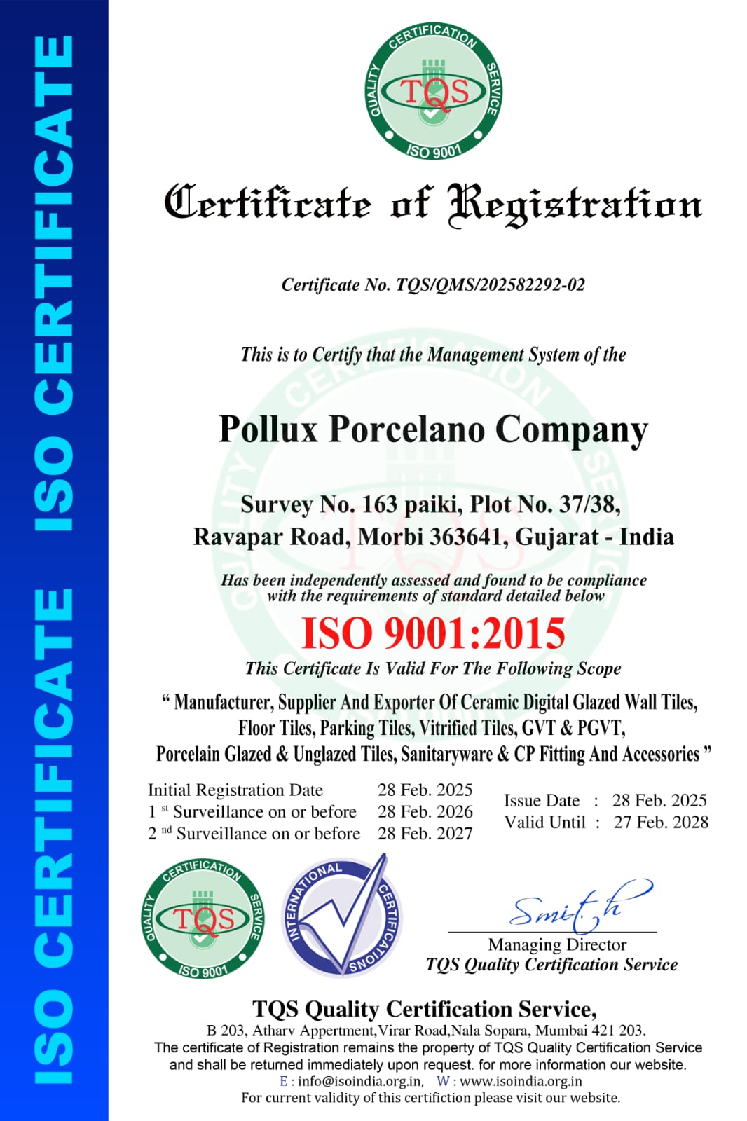 ISO-CERTIFICATE