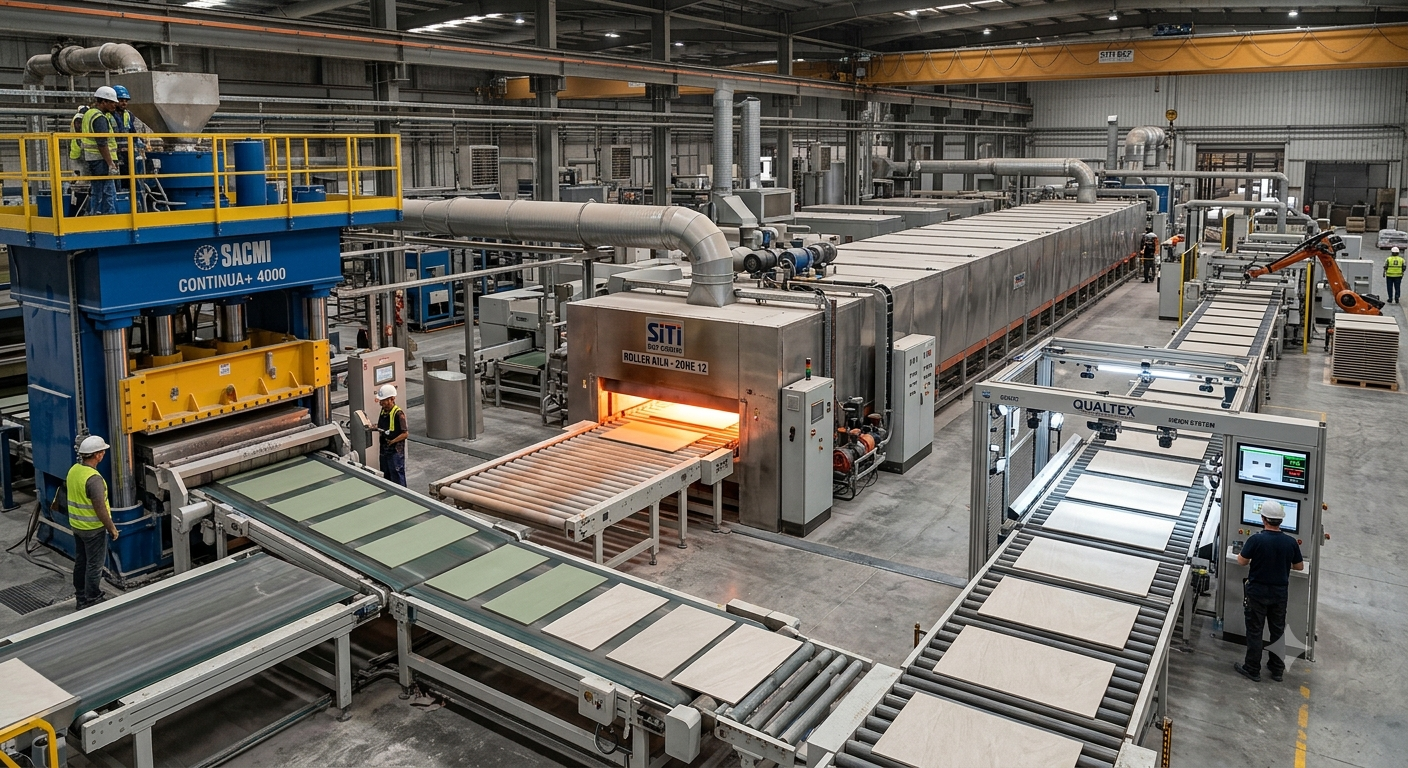 Manufacturing Process italian porcelain tile